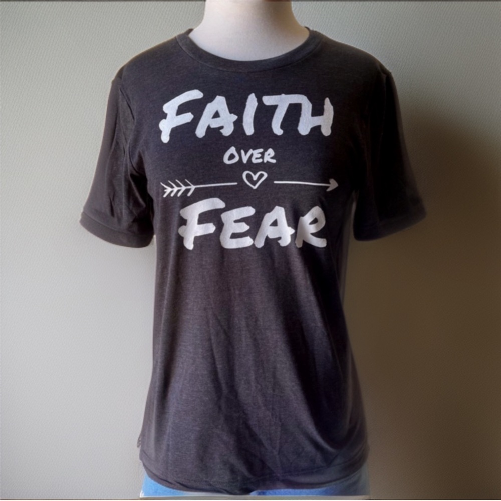 Faith over Fear Hand Painted Tee